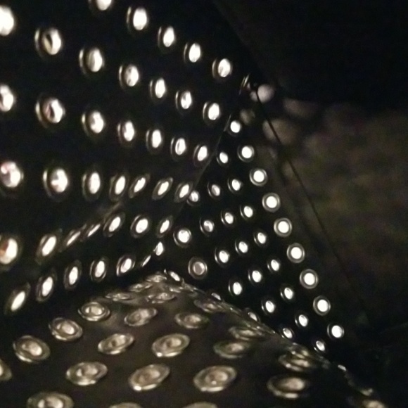 Women's Lauren Ralph Lauren Satchel Handbag; White with Grommets  21x13 - Picture 9 of 12